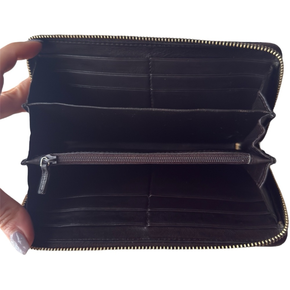 Gucci Sukey Long Zip Around Wallet Guccissima GG Brown Leather Large with Box - Picture 7 of 14